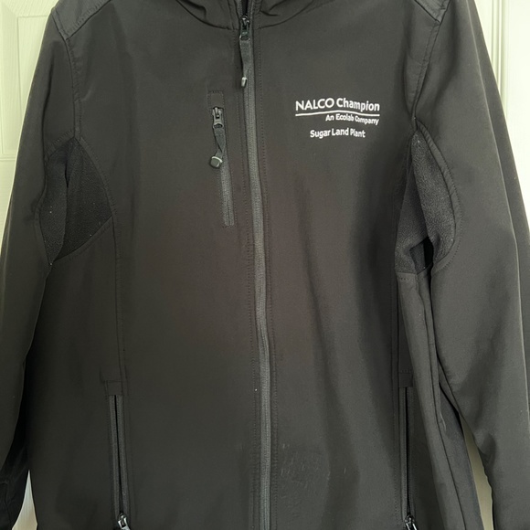 Nalco Champion Branded Dunbrooke black soft shell jacket size large - Picture 3 of 3